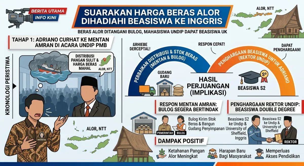 SUARAKAN SUSAHNYA BERAS DI ALOR NTT, MAHASISWA UNDIP DIHADIAHI BEASISWA S2 KE UNIVERSITY OF SHEFFIELD!