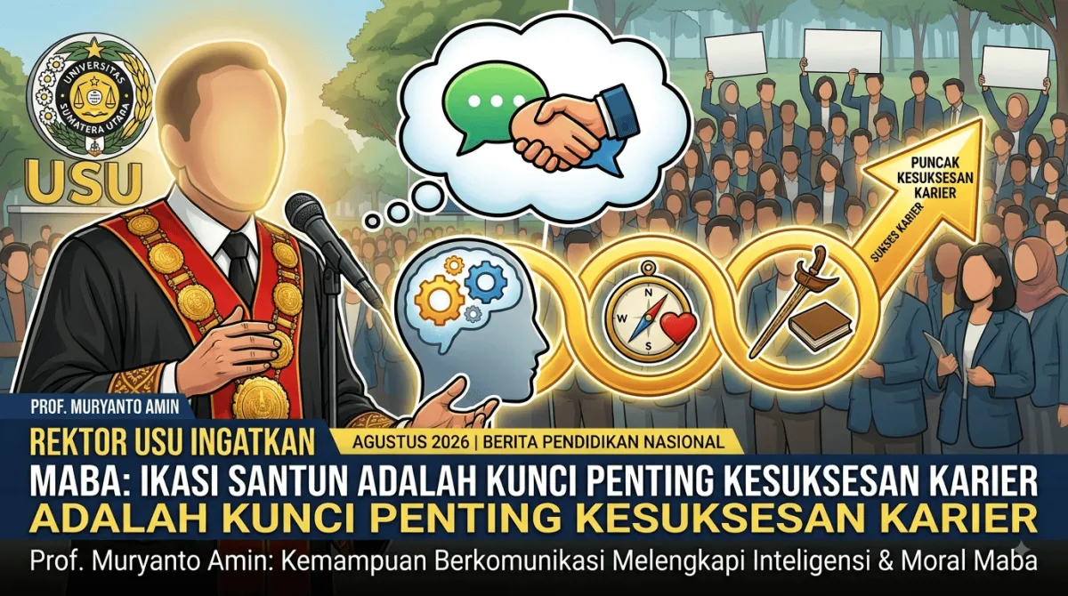 REKTOR USU INGATKAN MAHASISWA BARU, KETRAMPILAN KOMUNIKASI ADALAH KUNCI UTAMA KESUKSESAN KARIER