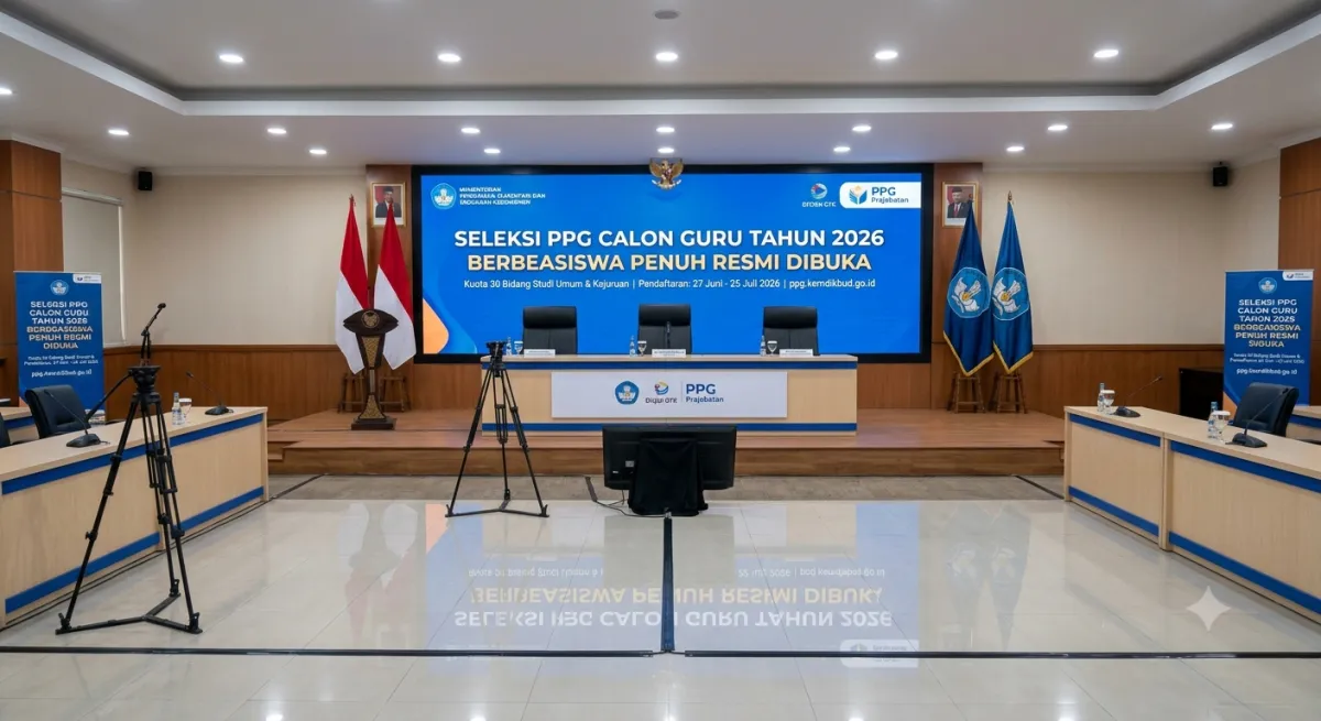 RESMI DIBUKA! SELEKSI PPG CALON GURU 2026 SEDIAKAN BEASISWA KULIAH RP. 17 JUTA
