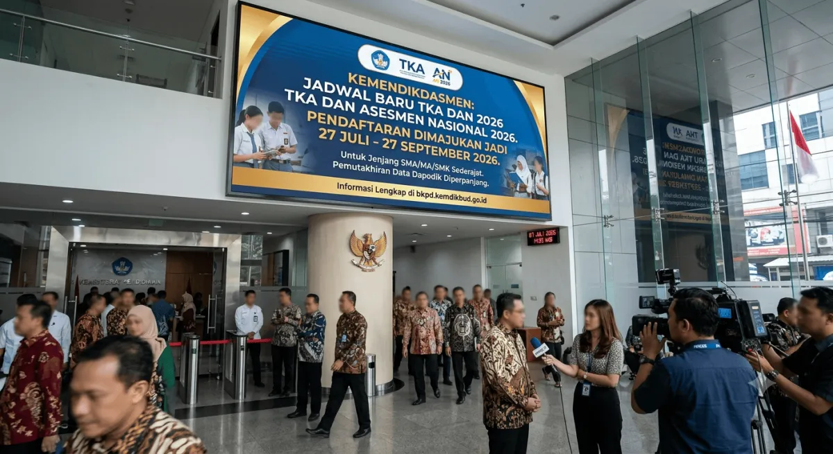 JADWAL TERBARU TKA DAN ASESMEN NASIONAL 2026 : PENDAFTARAN DIMULAI 27 JULI