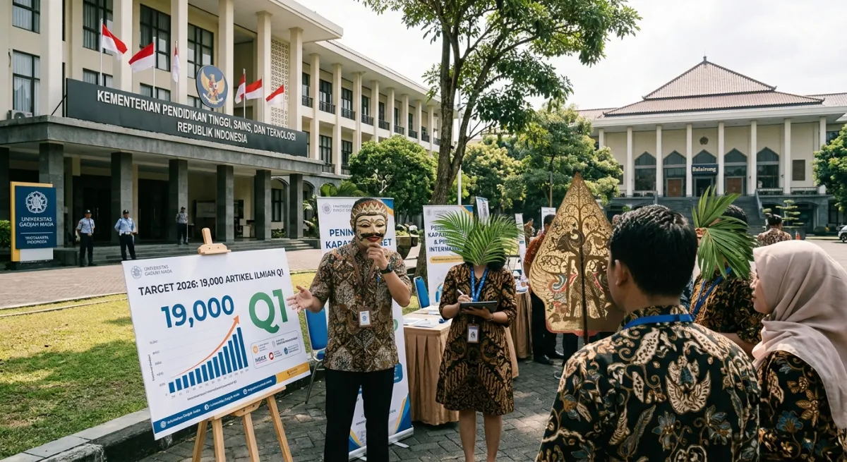 KEMENTERIAN PENDIDIKAN TINGGI, SAINS, DAN TEKNOLOGI TARGETKAN 19.000 ARTIKEL ILMIAH INDONESIA TERBIT DI JURNAL Q1 SEPANJANG 2026