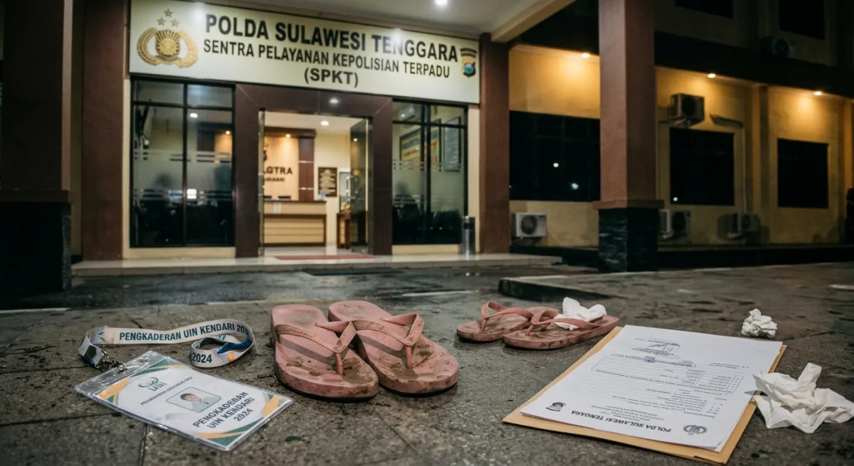 MAHASISWI UIN KENDARI LAPORKAN SENIOR KE POLDA SULTRA DUGAN DIANIAYA DAN DIPELONCO SAAT PENGKADERAN